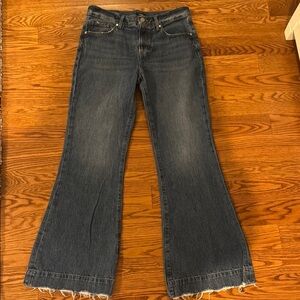 Women's Blue Flared Jeans